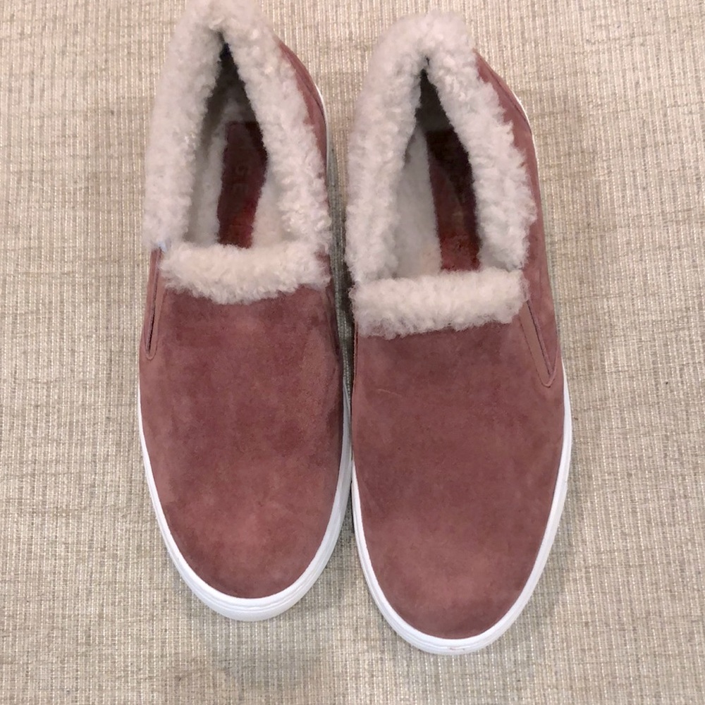 Dusty Rose The Cerchio Shearling M Gemi size 40 Suede Made in Italy